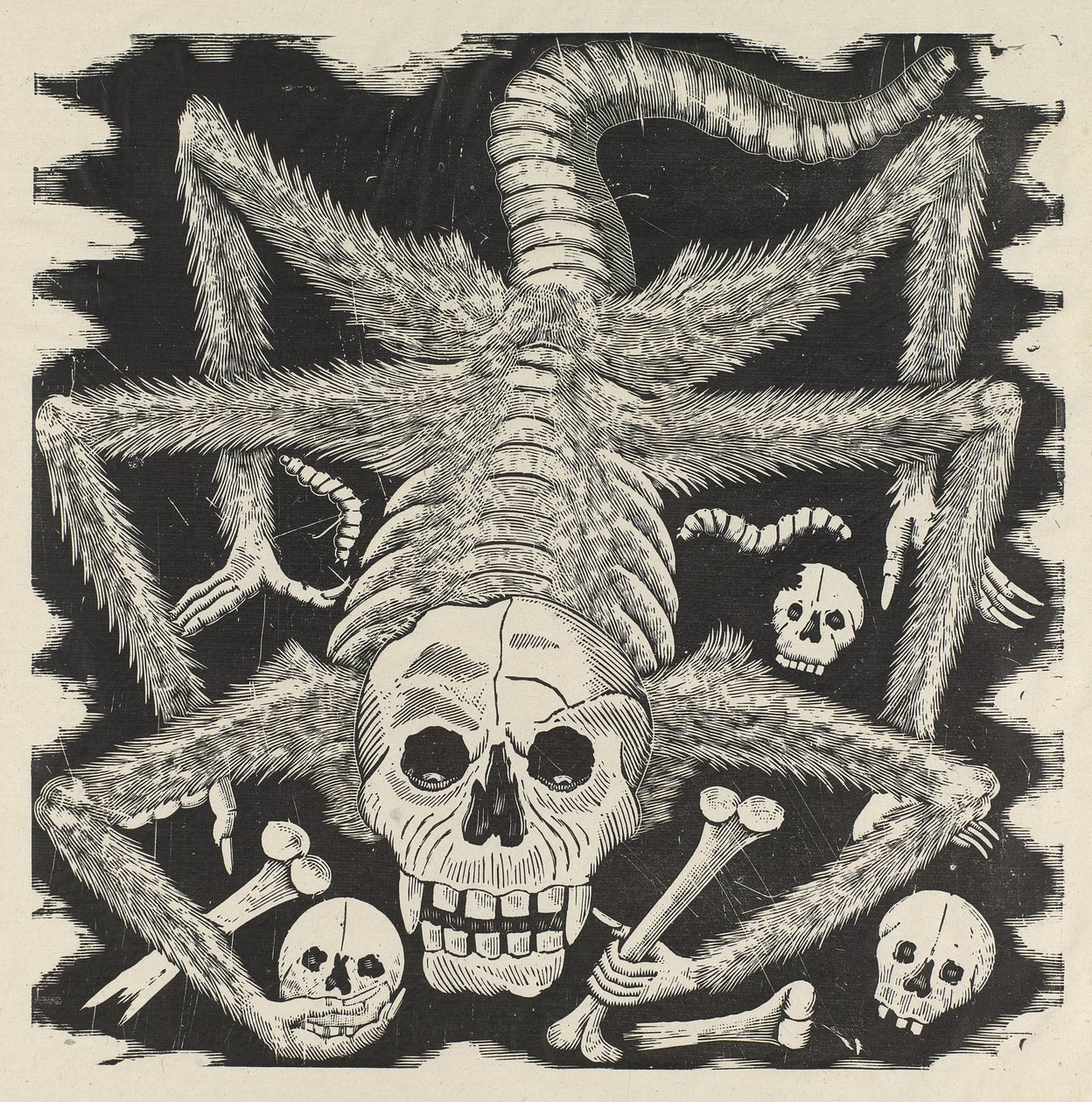 Calavera huertista, vers 1914, imprimé en 1930 - José Guadalupe Posada