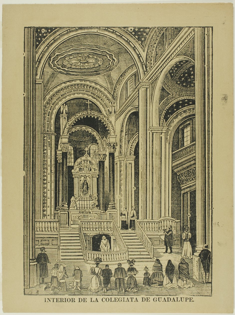Intérieur de la Collégiale de Guadalupe - José Guadalupe Posada