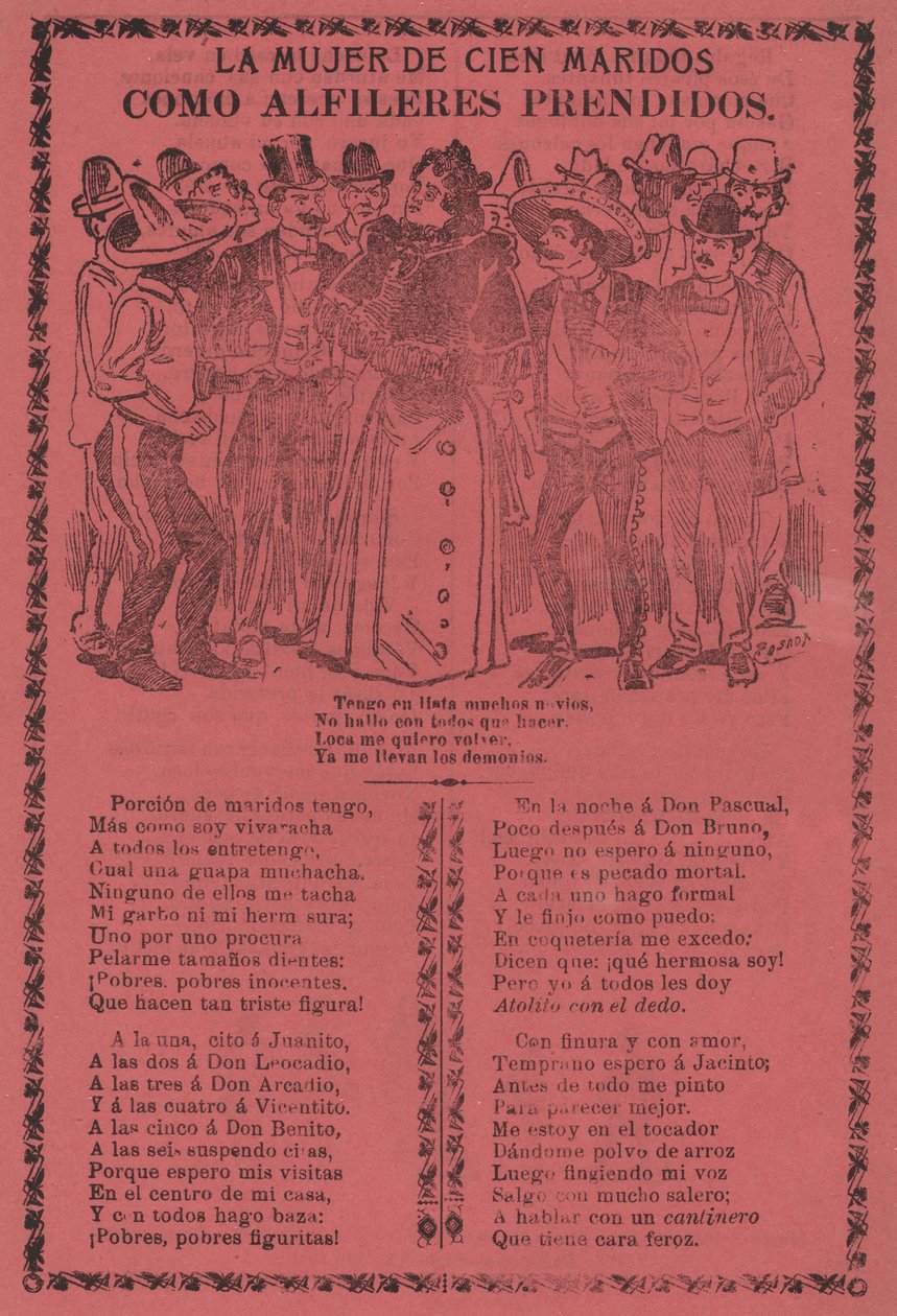 La Mujer de Cien Maridos - Como Alfileres Prendidos - José Guadalupe Posada