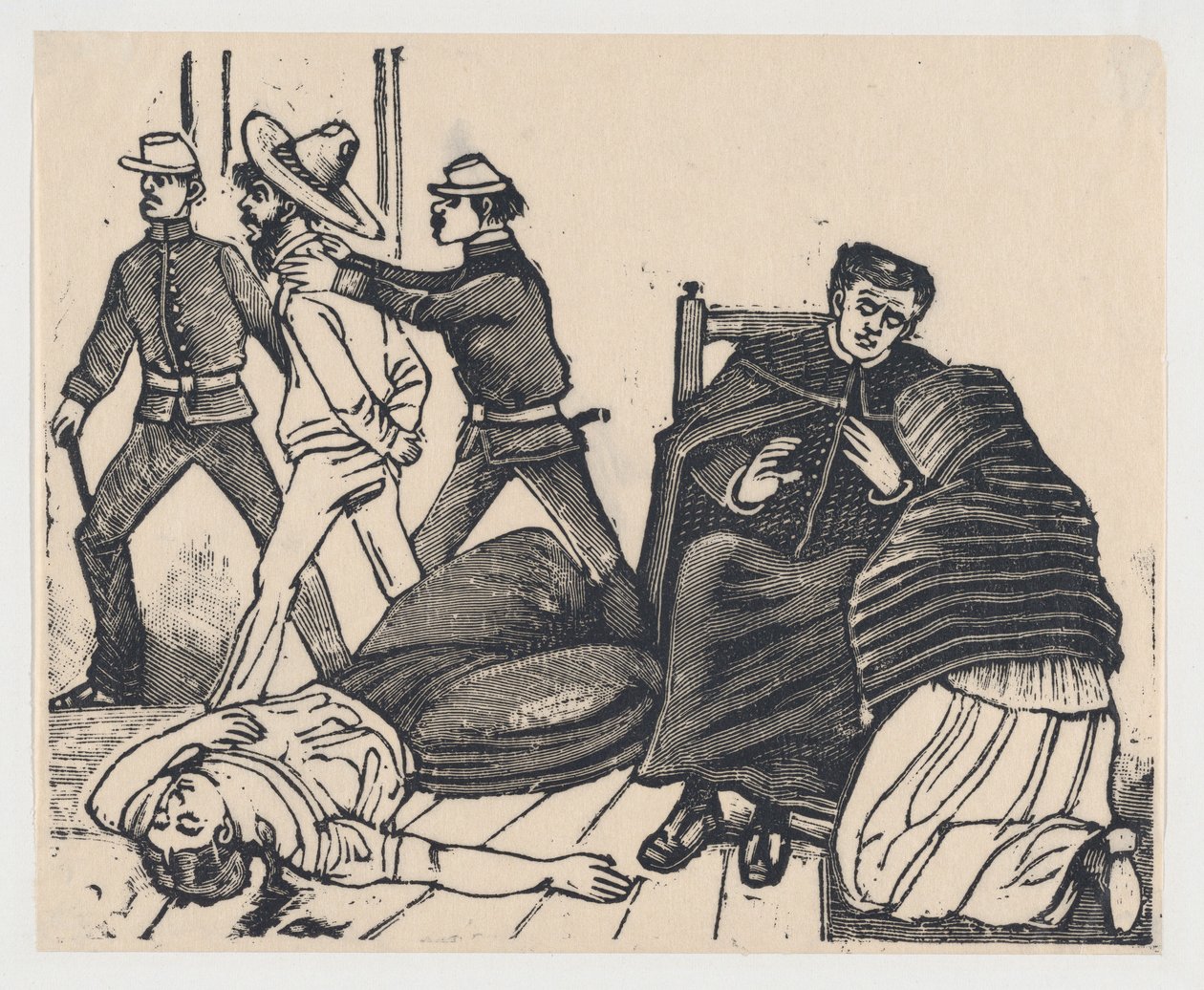 Le double meurtre à Puente de los Gallos - José Guadalupe Posada