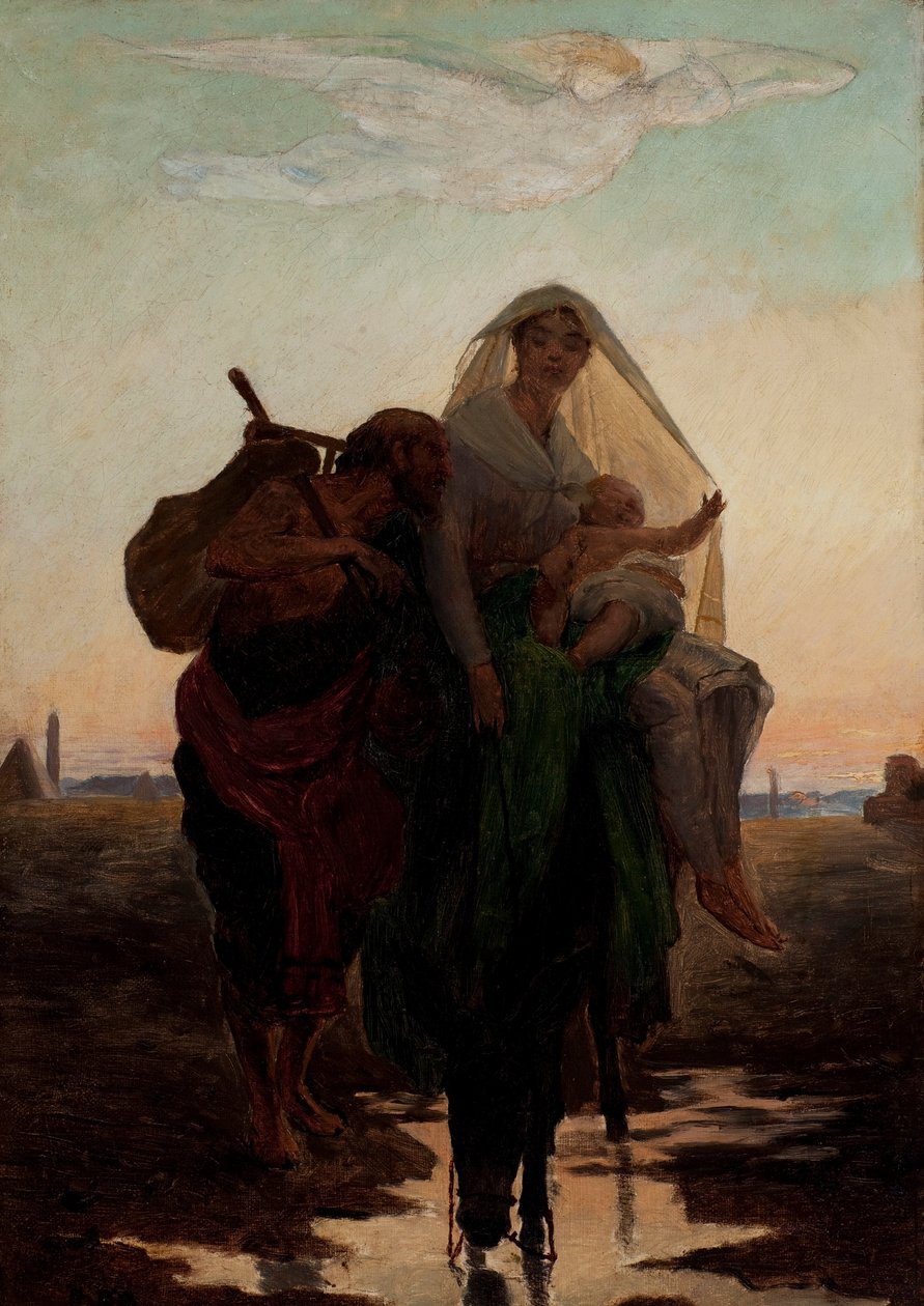 Étude pour la fuite de la Sainte Famille en Égypte - Jose Ferraz Almeida de Junior