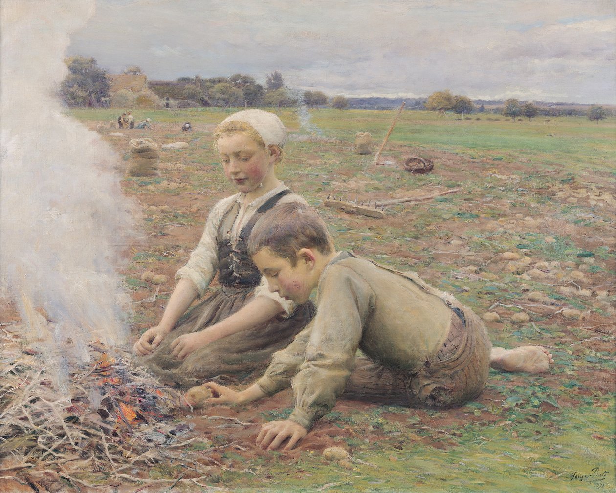 Les ramasseurs de pommes de terre, 1898 - Jose Julio de Souza Pinto
