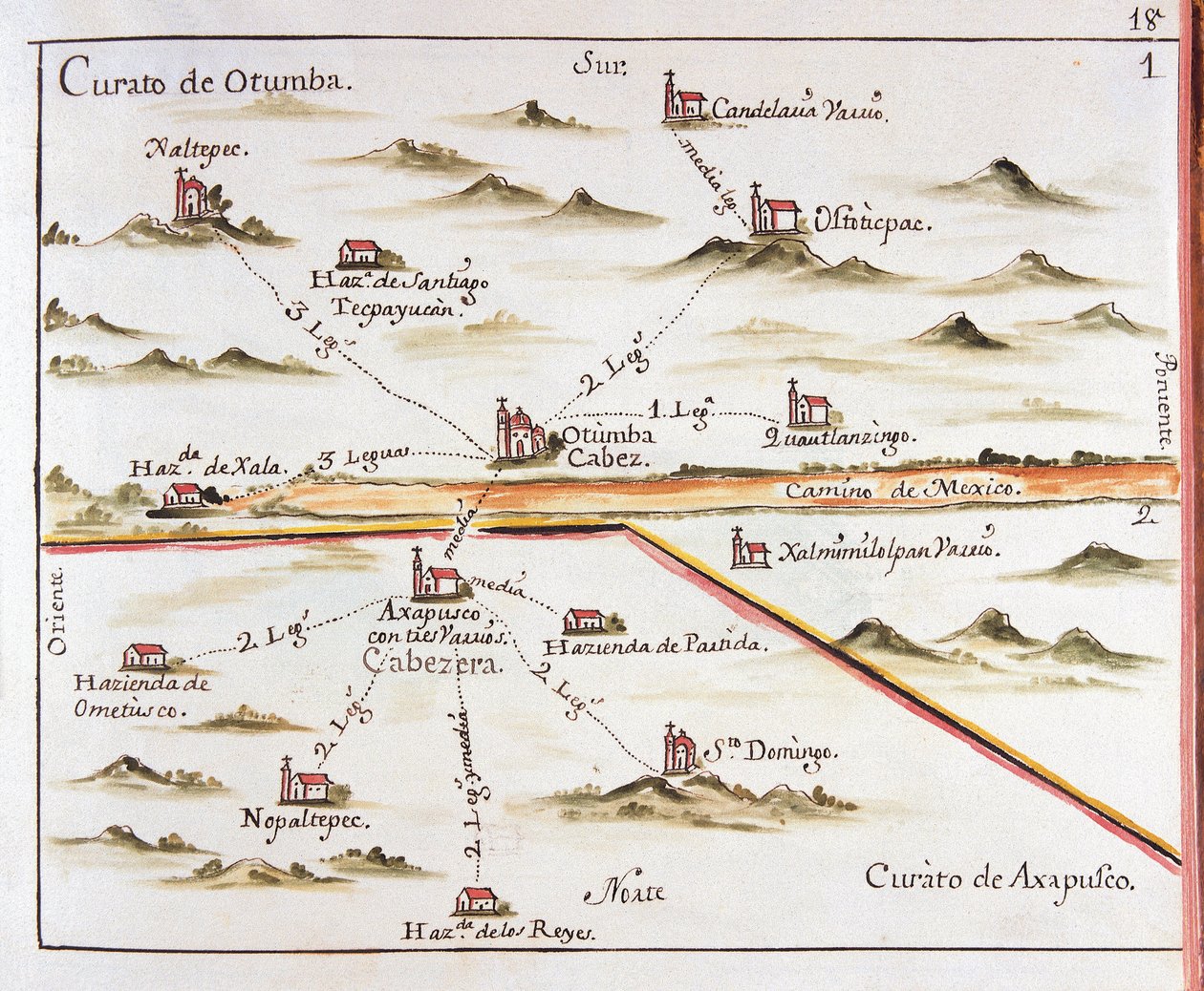 ALZATE, Jose Antonio (1737-1799). Scientifique et écrivain. Plan de l