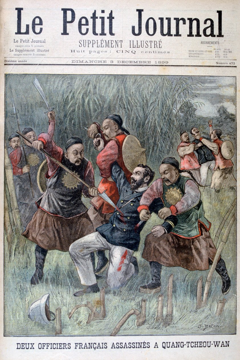 Deux officiers français assassinés par les Quang-tcheou-wan, 1899 - Jose Belon