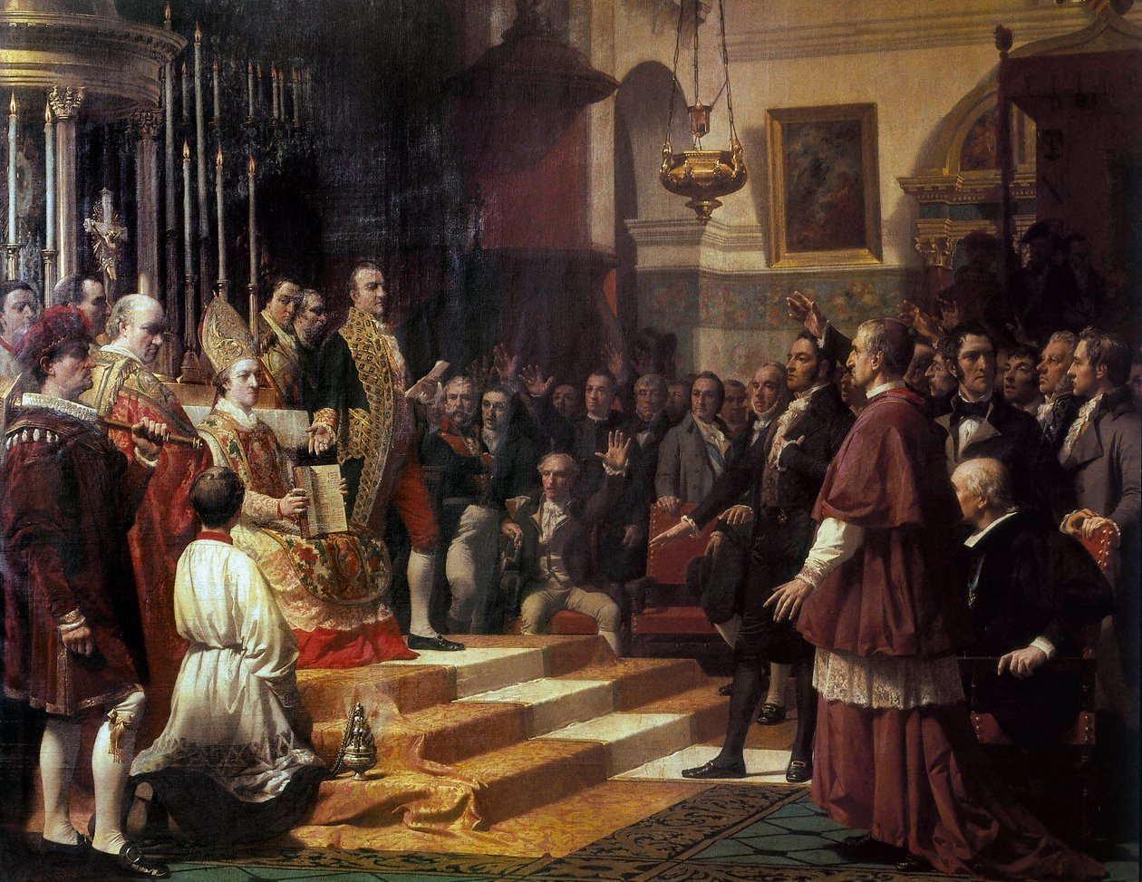 Le serment des Cortes de Cadix en 1810 - Jose Casado del Alisal