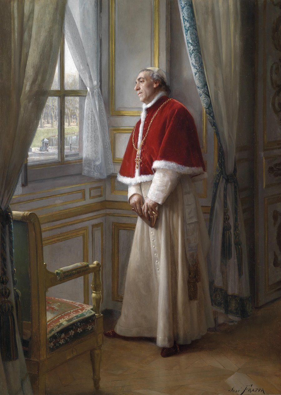 Un cardinal attendant à une fenêtre - Jose Frappa