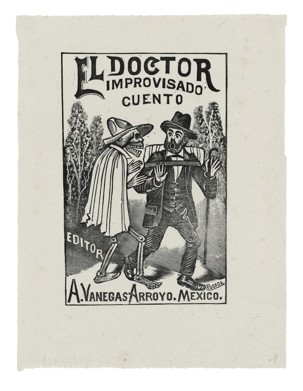 El Doctor Improvisado Cuento, vers 1888-1913, imprimé en 1942 - José Guadalupe Posada