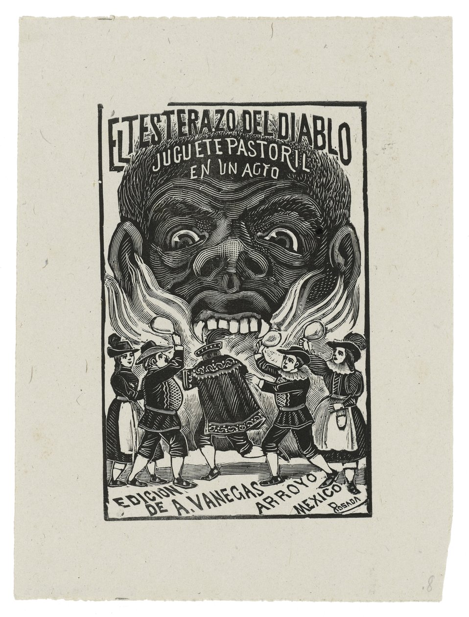 El Testarazo del Diablo, vers 1900, imprimé en 1942 - José Guadalupe Posada