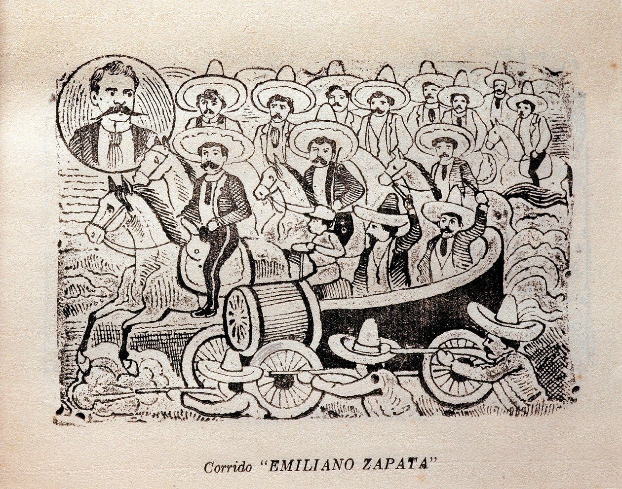 Mexique. Révolution mexicaine "Corrido Emiliano Zapata" - José Guadalupe Posada