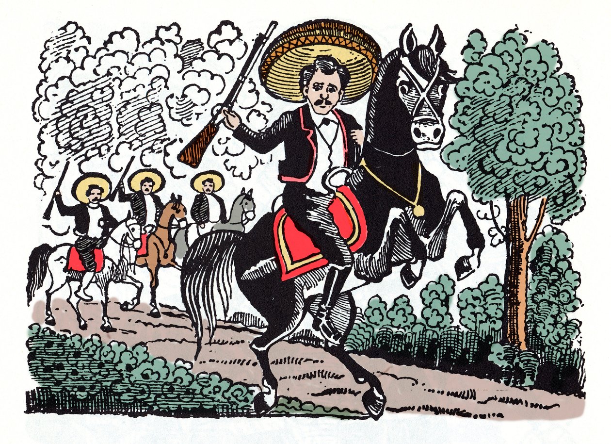 Romero Macario - La Révolution mexicaine (1910-1920) - Xylographie de José Guadalupe Posada (1852-1913) - José Guadalupe Posada