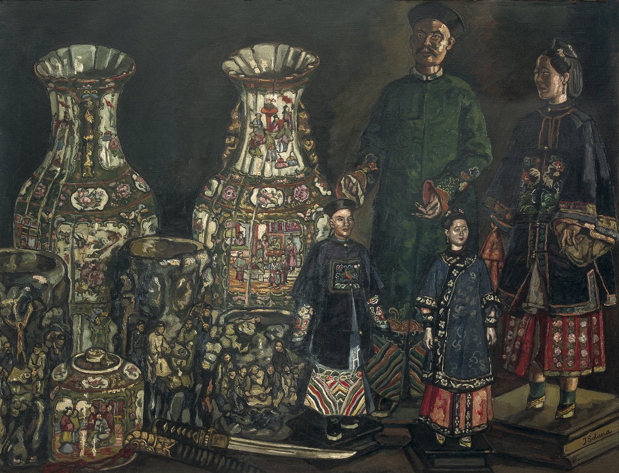 Chinois et vases, 1927 - Jose Gutierrez Solana