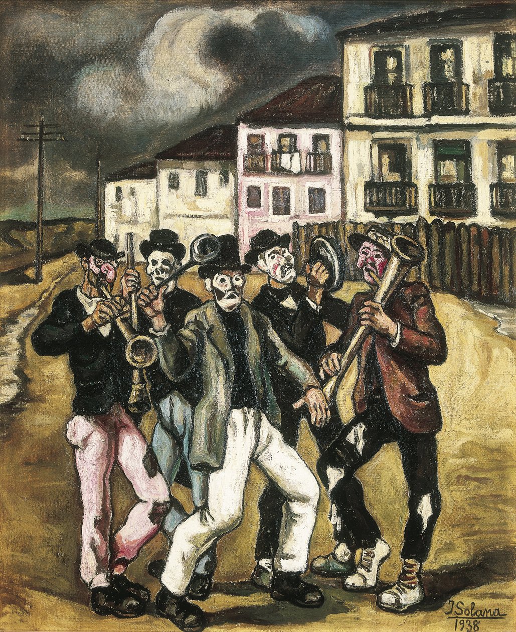 Mascaras vinateras (masque des marchands de vin) - Jose Gutierrez Solana