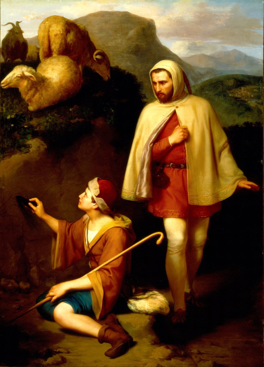 Giotto et Cimabue - José María Obregón