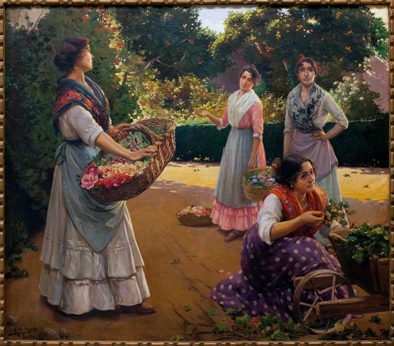 Fleuristes dans le parc de Maria Luisa - Jose Rico y Cejudo