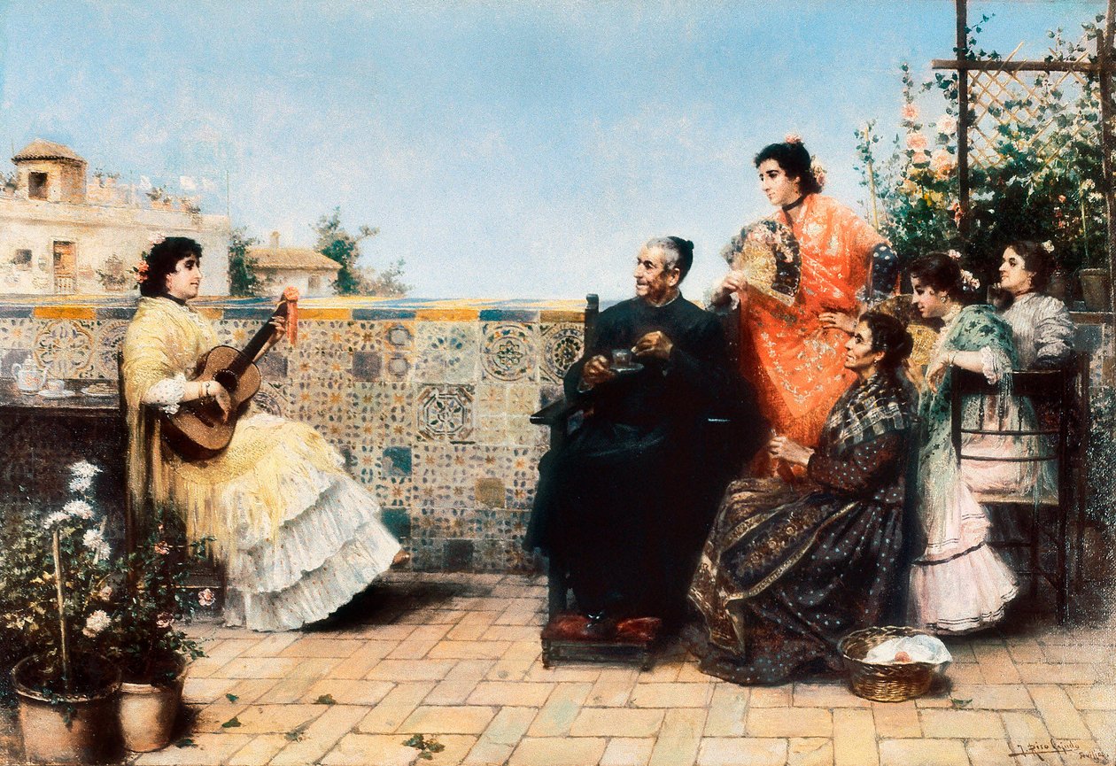 La visite du curé - Jose Rico y Cejudo