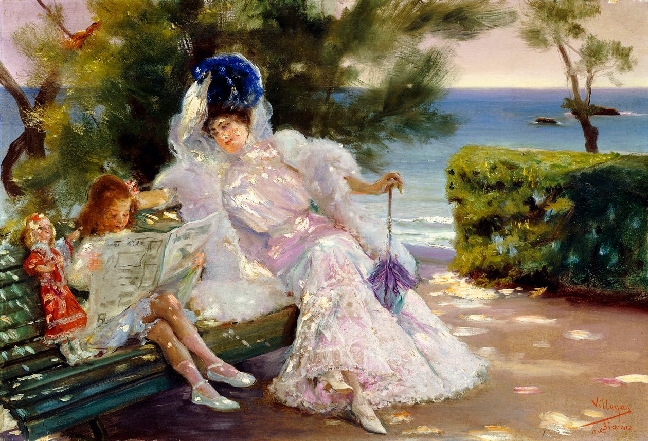 Après-midi au bord de la mer, Biarritz - Jose Villegas Cordero