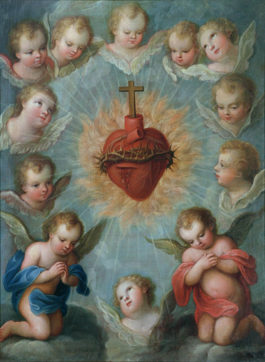 Sacré-Cœur de Jésus entouré d