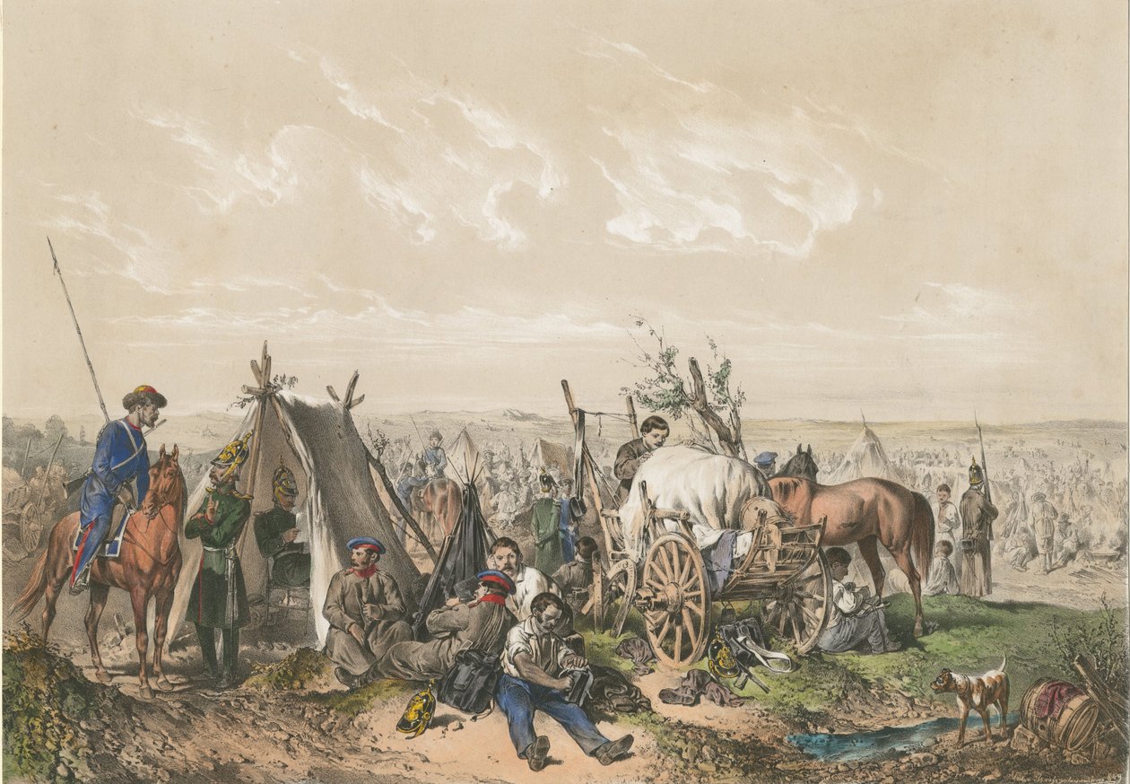 Une scène de la guerre d
