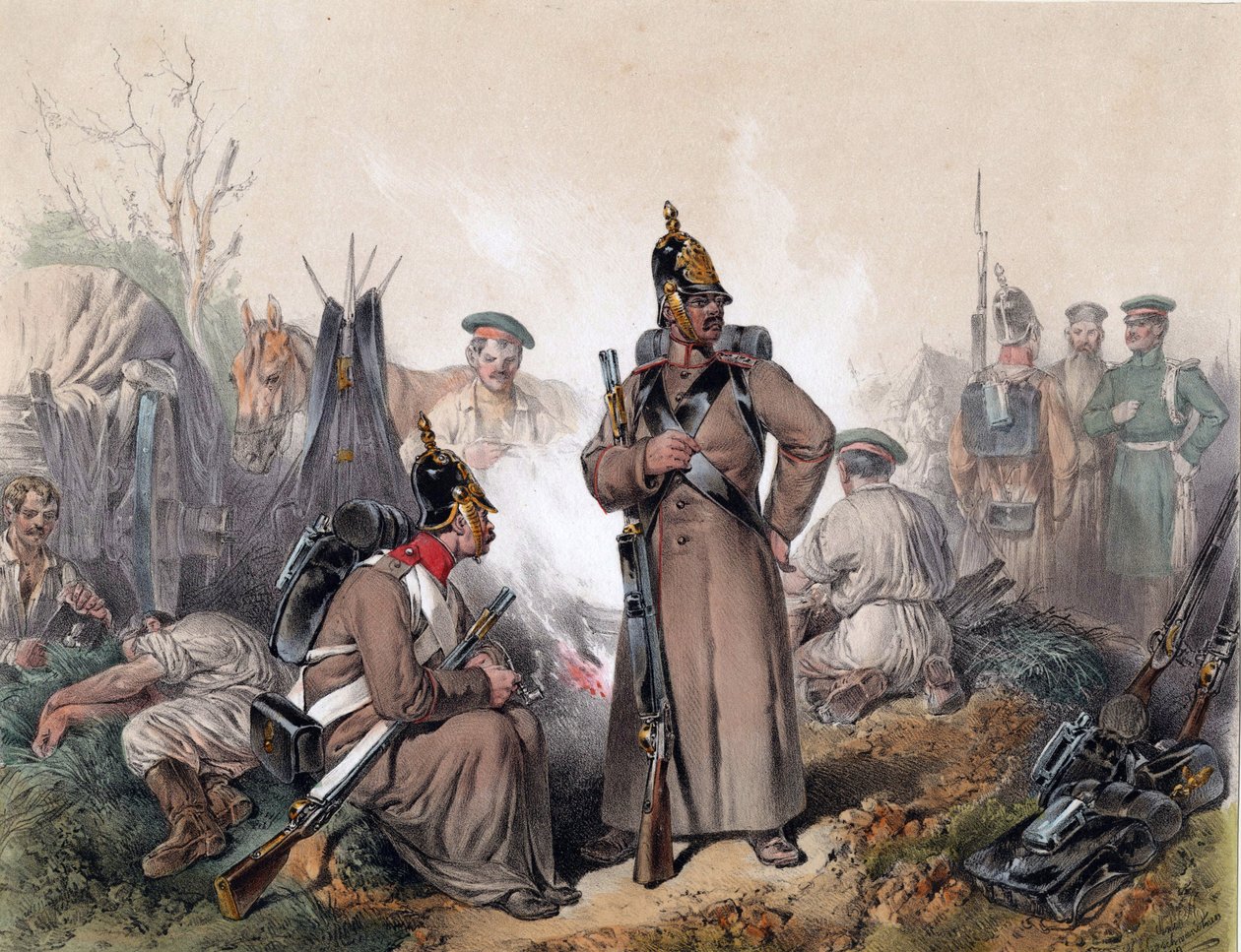 Une scène de la guerre d