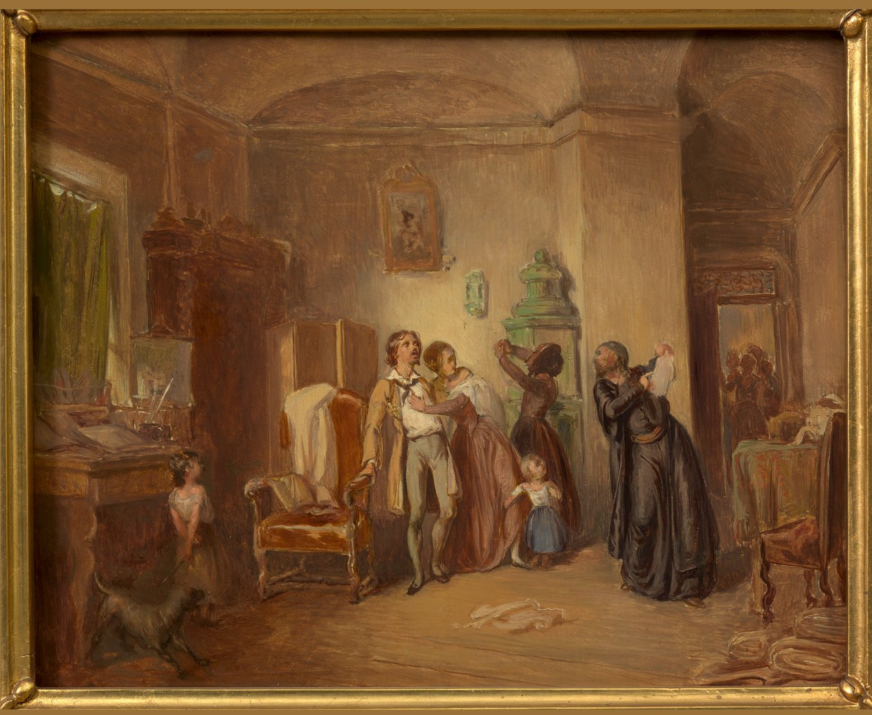 Le créancier furieux - Josef Danhauser