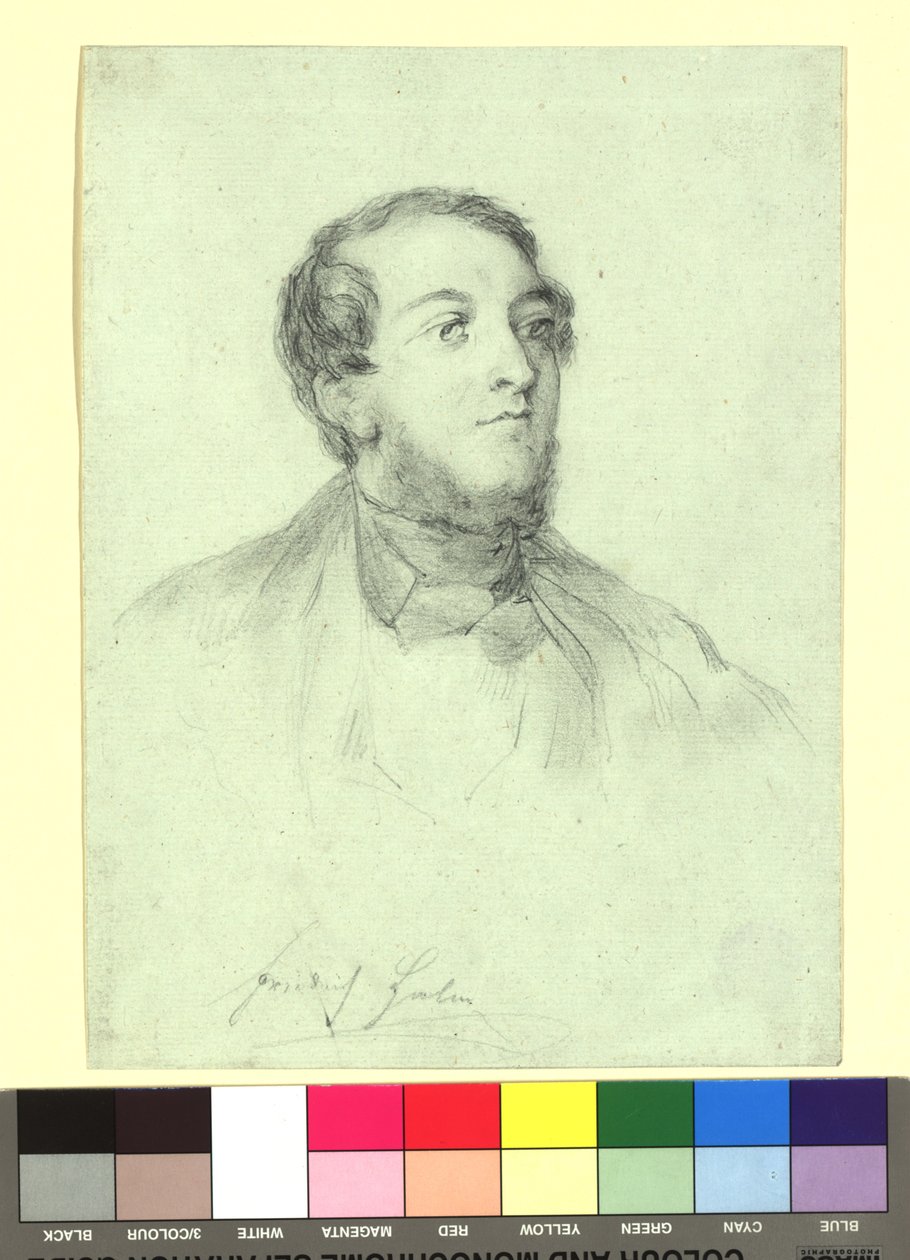 Friedrich Halm (1806-1871), poète - Josef Danhauser