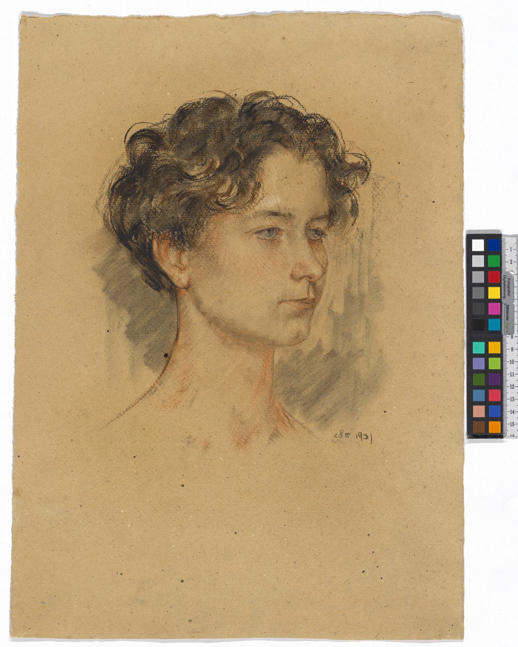 Tête de femme - Josef Engelhart