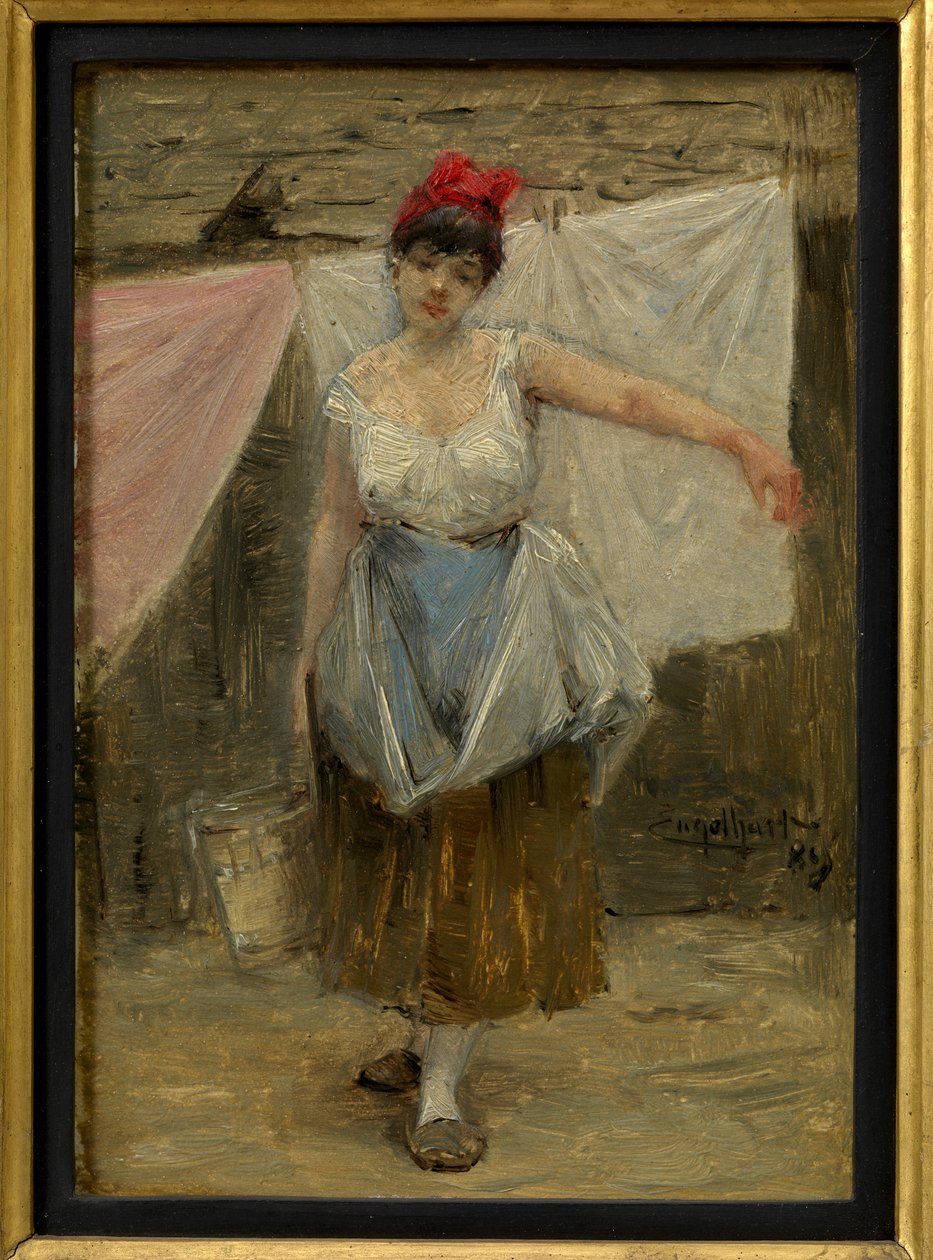 Petite blanchisseuse - Josef Engelhart