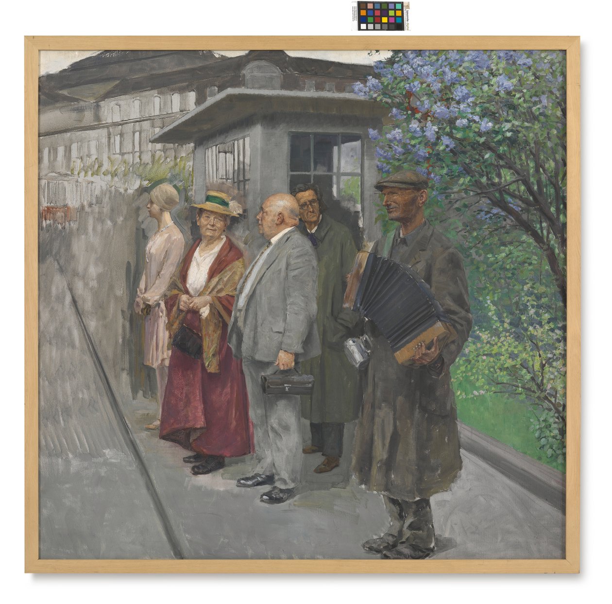 En attendant le numéro 2 (arrêt de tramway) - Josef Engelhart