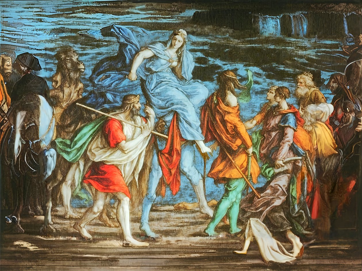 Isaac et Rébecca se rencontrent - Josef Johann Michel