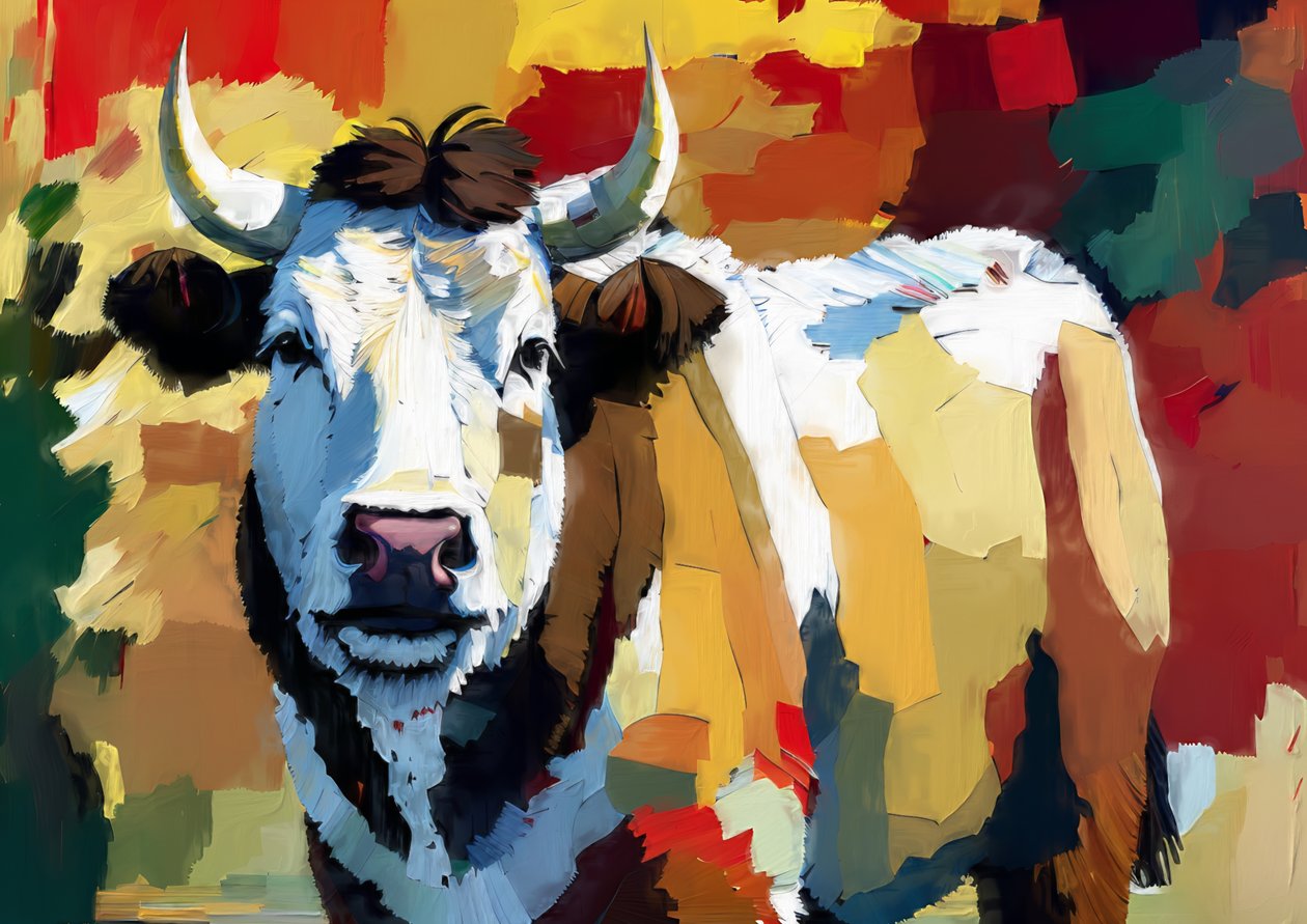 Animaux : Bœuf Hereford 4 - Josef Johann Michel