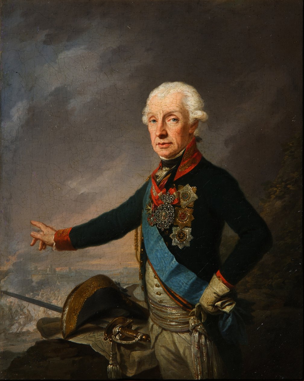 Portrait du maréchal généralissime Prince Alexandre Souvorov 1729-1800, 1799 - Josef Kreuzinger