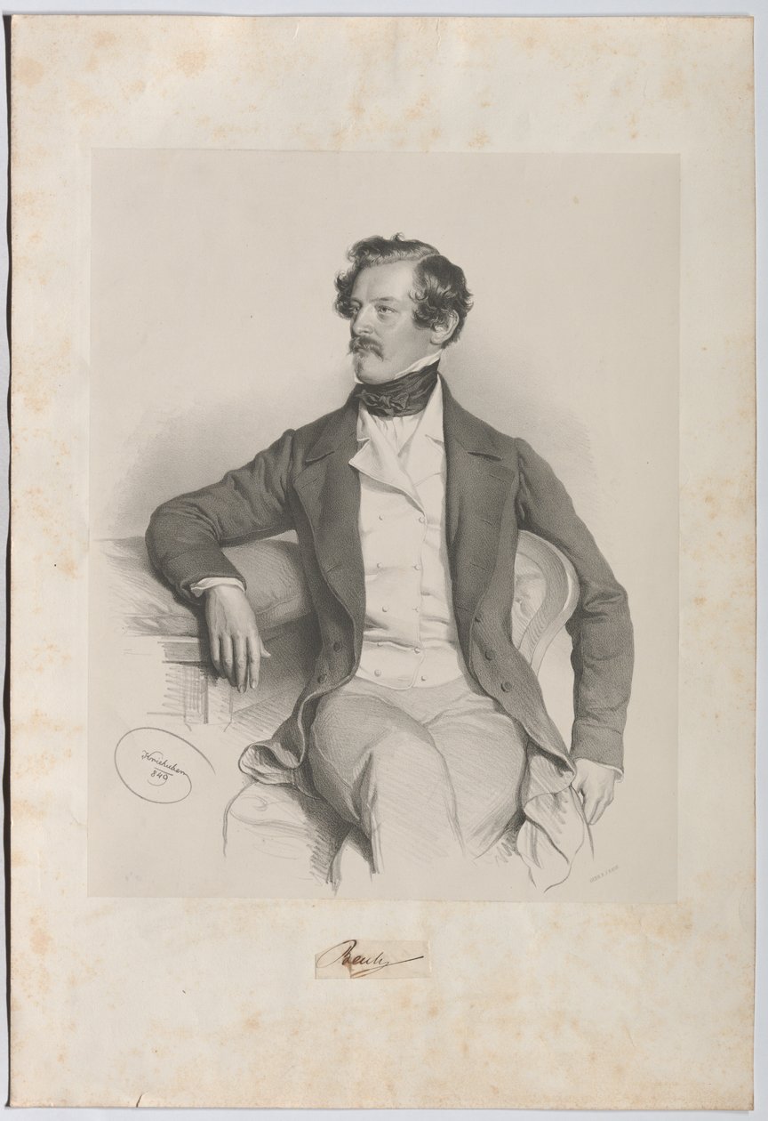Alexander Freiherr von Bach (1813-1893), juriste, homme politique - Josef Kriehuber