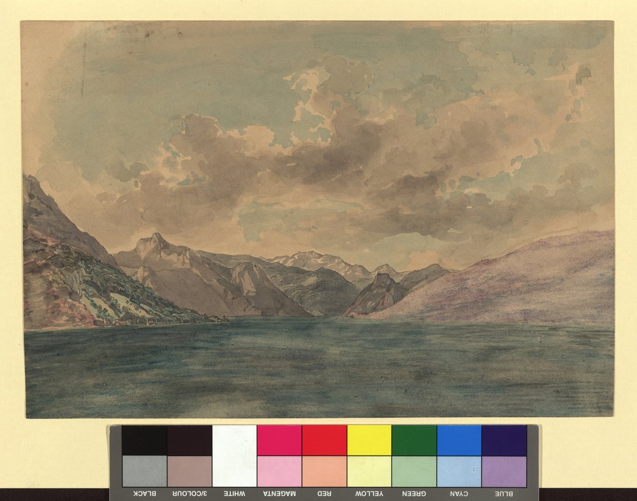 Le lac de Traun - Josef Kriehuber