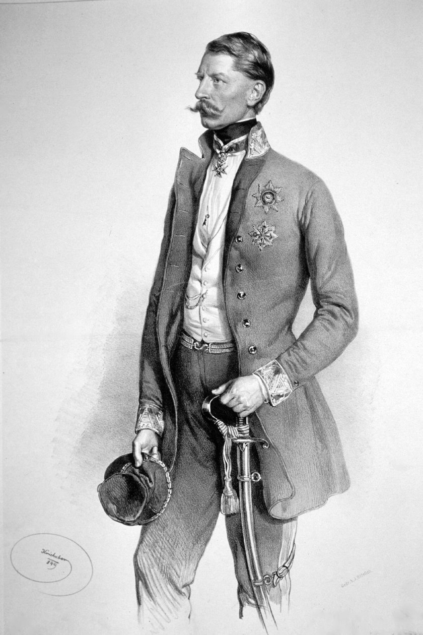 Cordon bleu français Litho - Josef Kriehuber