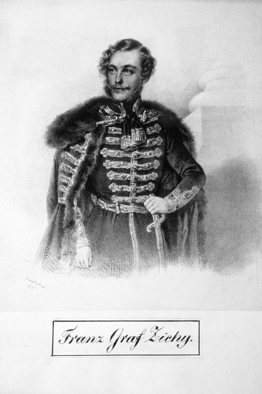 Franz Graf Zichy Litho - Josef Kriehuber