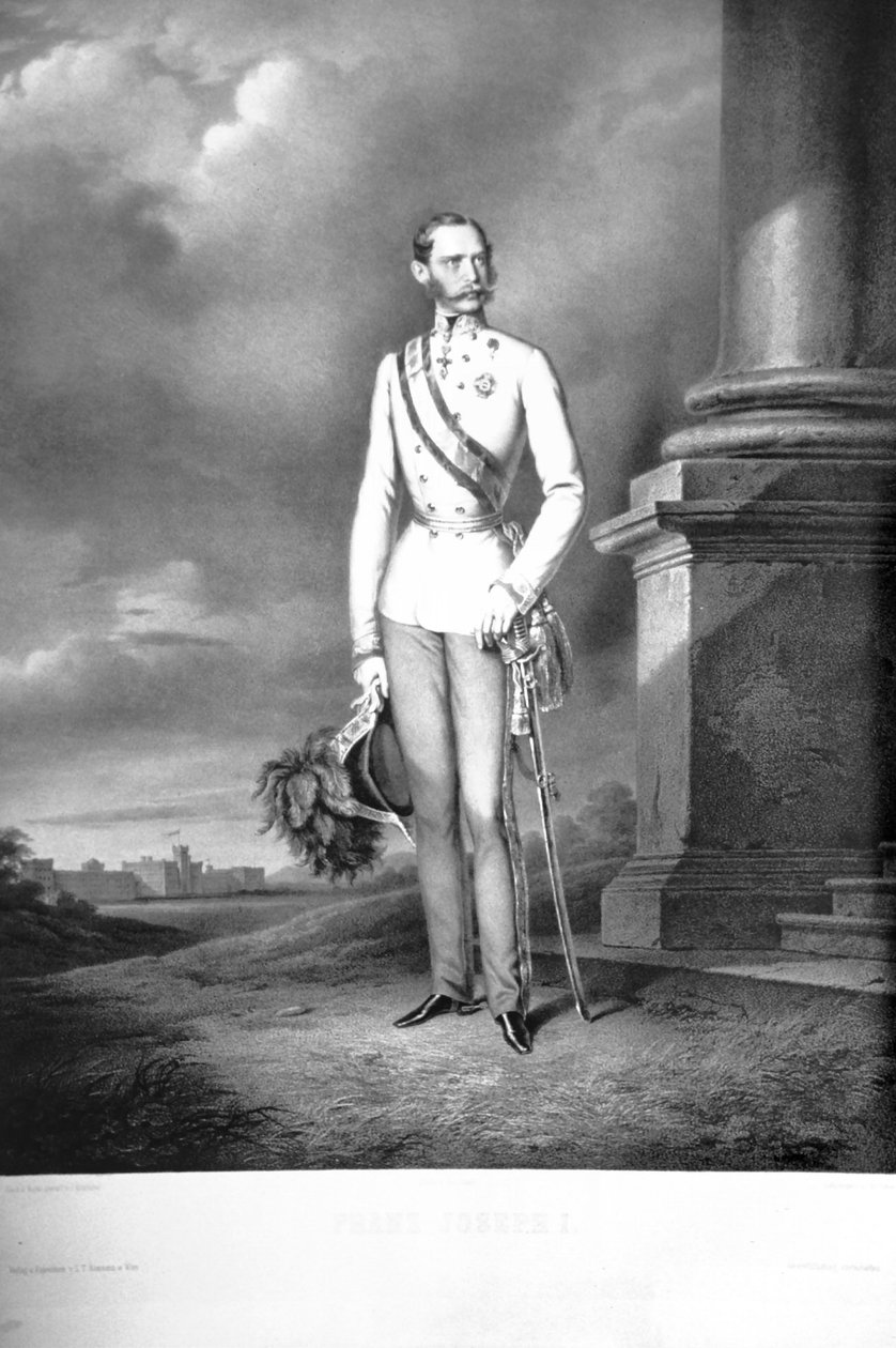 Franz Josef I. Kriehuber ca. 1860 Litho - Josef Kriehuber