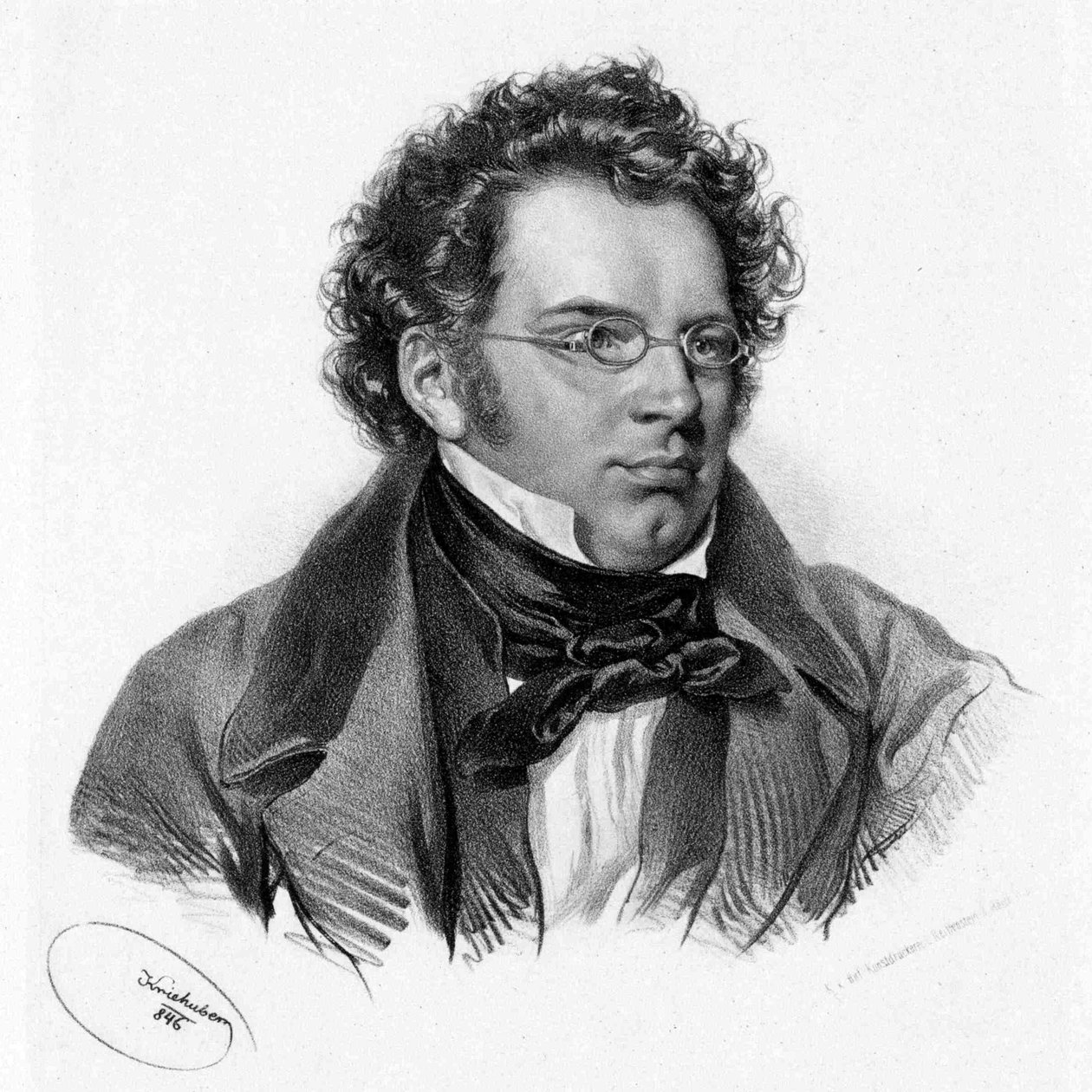 Franz Schubert par Kriehuber 1846 - Josef Kriehuber