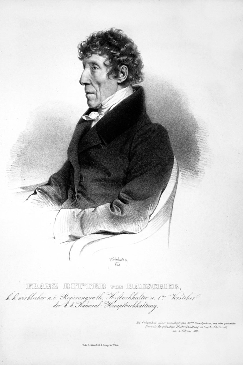Franz Seraph Rauscher Litho - Josef Kriehuber