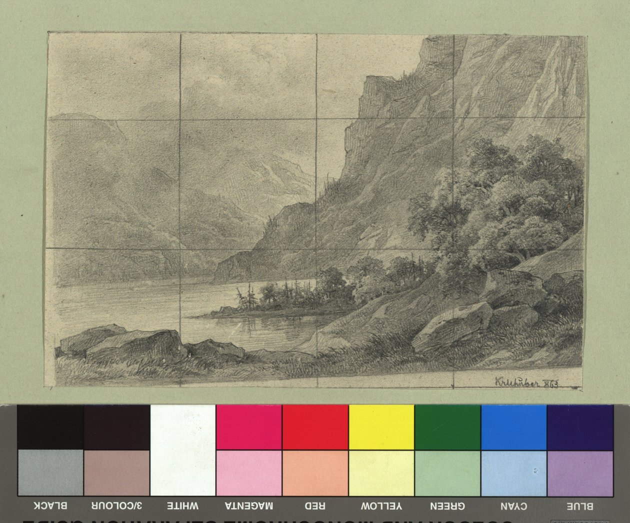 Lac de montagne - Josef Kriehuber
