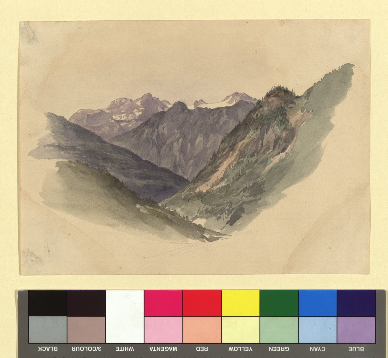 Vallée de montagne - Josef Kriehuber
