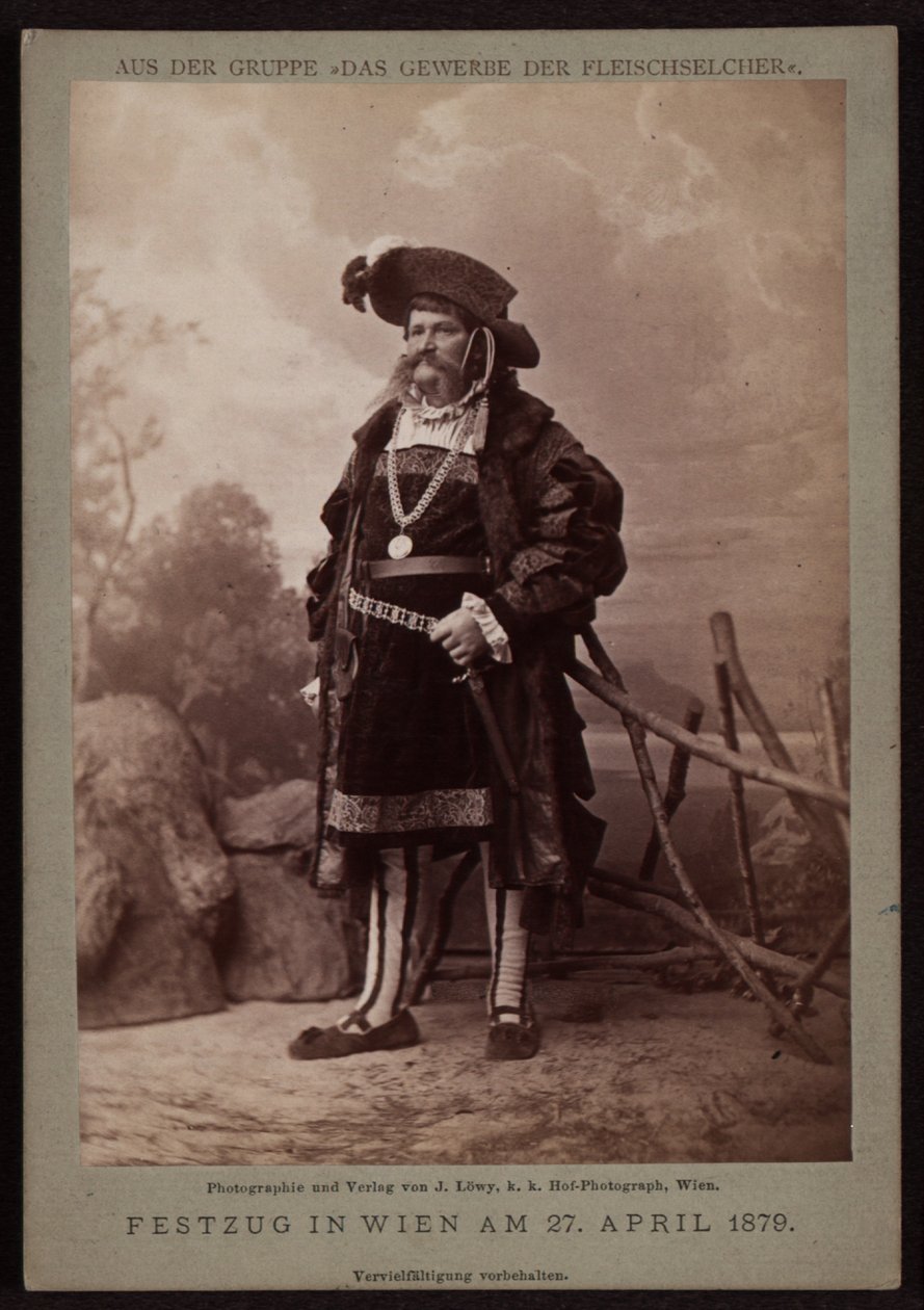 Jos. Ullmann, charcutier, lors du défilé de la fête de Makart en 1879 - Josef Löwy