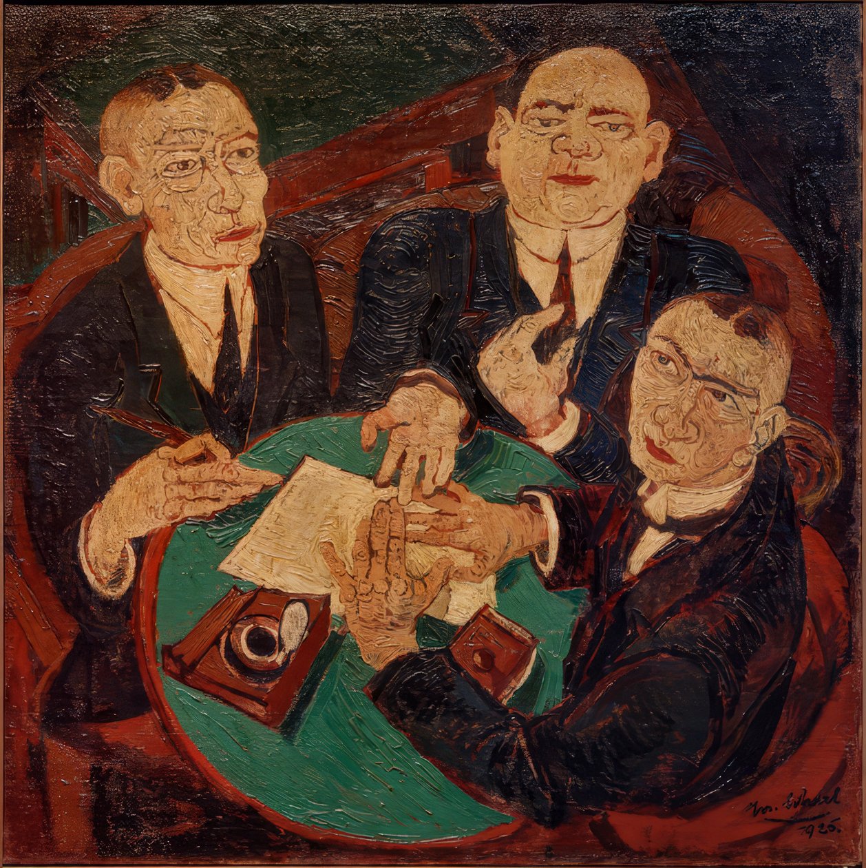 Trois commerçants - Josef Scharl