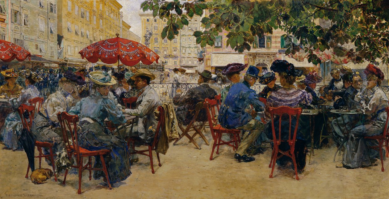 Café Tomaselli à Salzbourg - Josef Theodor Ethofer