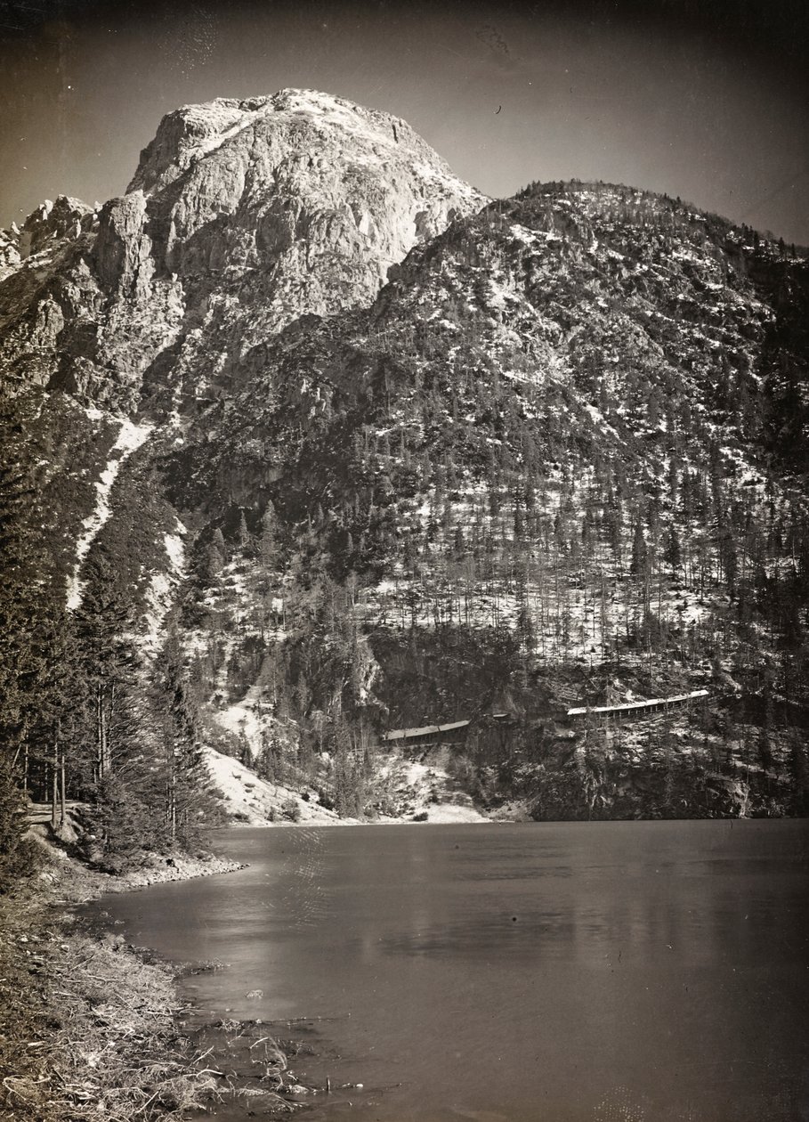 Album "Meine weltkriegs - Erinnerungen Front Sud-Ouest (Carinthie, Italie, Tyrol du Sud) 31/03/1915-12/11/1918 - Josef Zohles Wien": Lac Predil (ou Raibl) - Josef Zohles