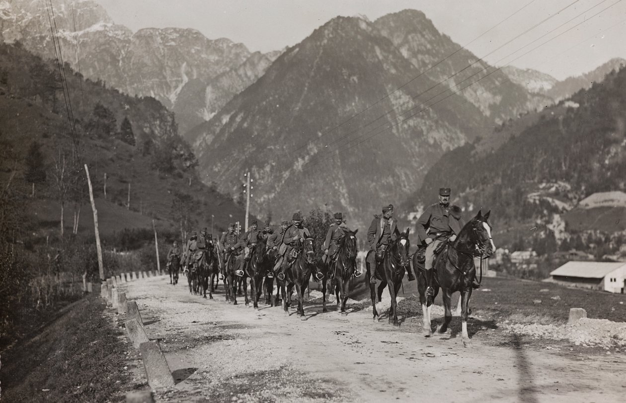Album "Meine weltkriegs - Erinnerungen South-West Front (Carinthie, Italie, Tyrol du Sud) 31/03/1915-12/11/1918 - Josef Zohles Wien": soldats de la cavalerie - Josef Zohles
