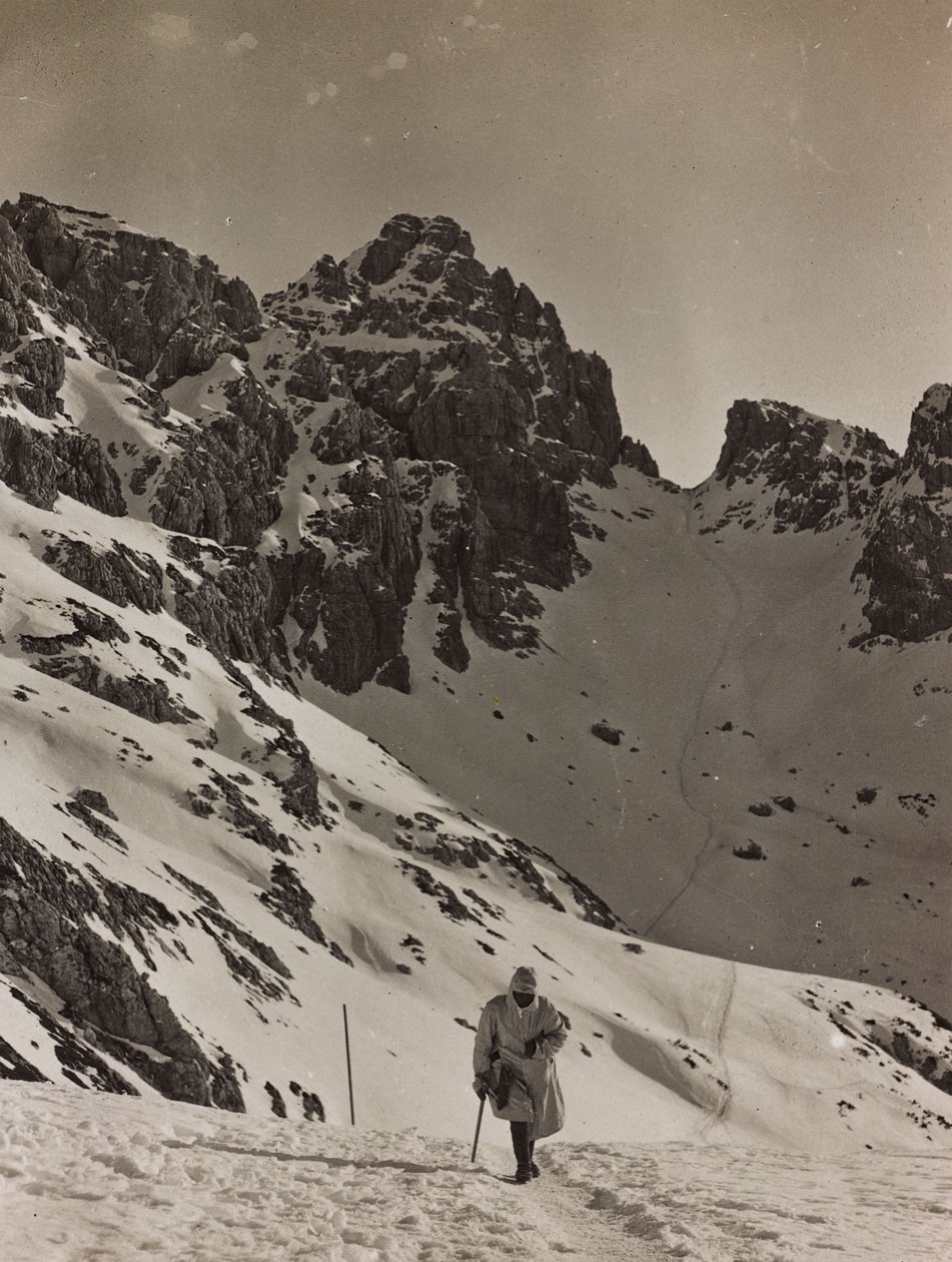 Album "Meine weltkriegs - Erinnerungen South-West Front (Carinthie, Italie, Tyrol du Sud) 31/03/1915-12/11/1918 - Josef Zohles Wien" : soldat dans les Alpes - Josef Zohles
