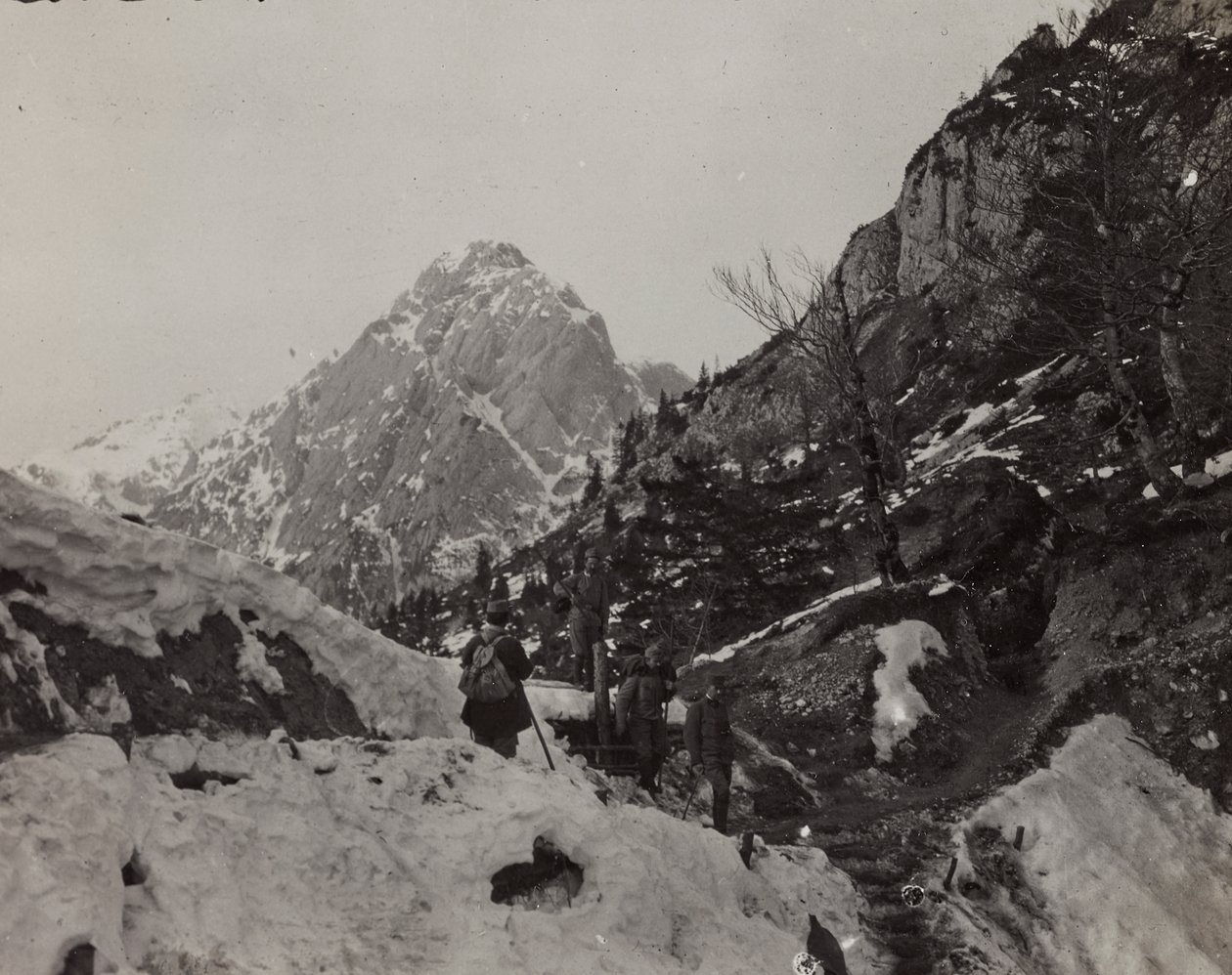 Album "Meine weltkriegs - Erinnerungen South-West Front (Carinthie, Italie, Tyrol du Sud) 31/03/1915-12/11/1918 - Josef Zohles Wien" : Rosskofel (Monte Cavallo) - Josef Zohles