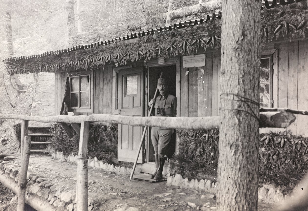 Album "Meine weltkriegs - Erinnerungen South-West Front (Carinthie, Italie, Tyrol du Sud) 31/03/1915-12/11/1918 - Josef Zohles Wien" : bureau de commandement - Josef Zohles