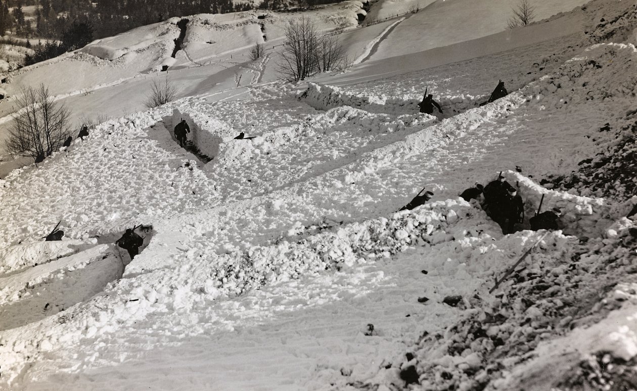 Tranchées dans la neige - Josef Zohles