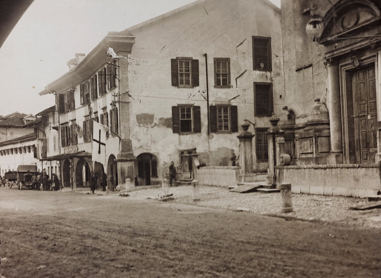Album "Meine weltkriegs - Erinnerungen South-West Front (Carinthie, Italie, Tyrol du Sud) 31/03/1915-12/11/1918 - Josef Zohles Wien": soldats à Tolmezzo - Josef Zohles